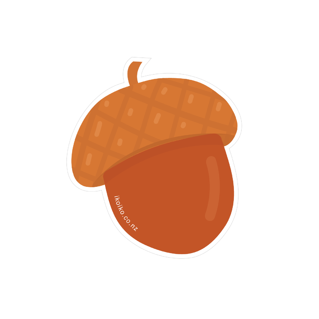 Iko Iko Fun Size Sticker Acorn