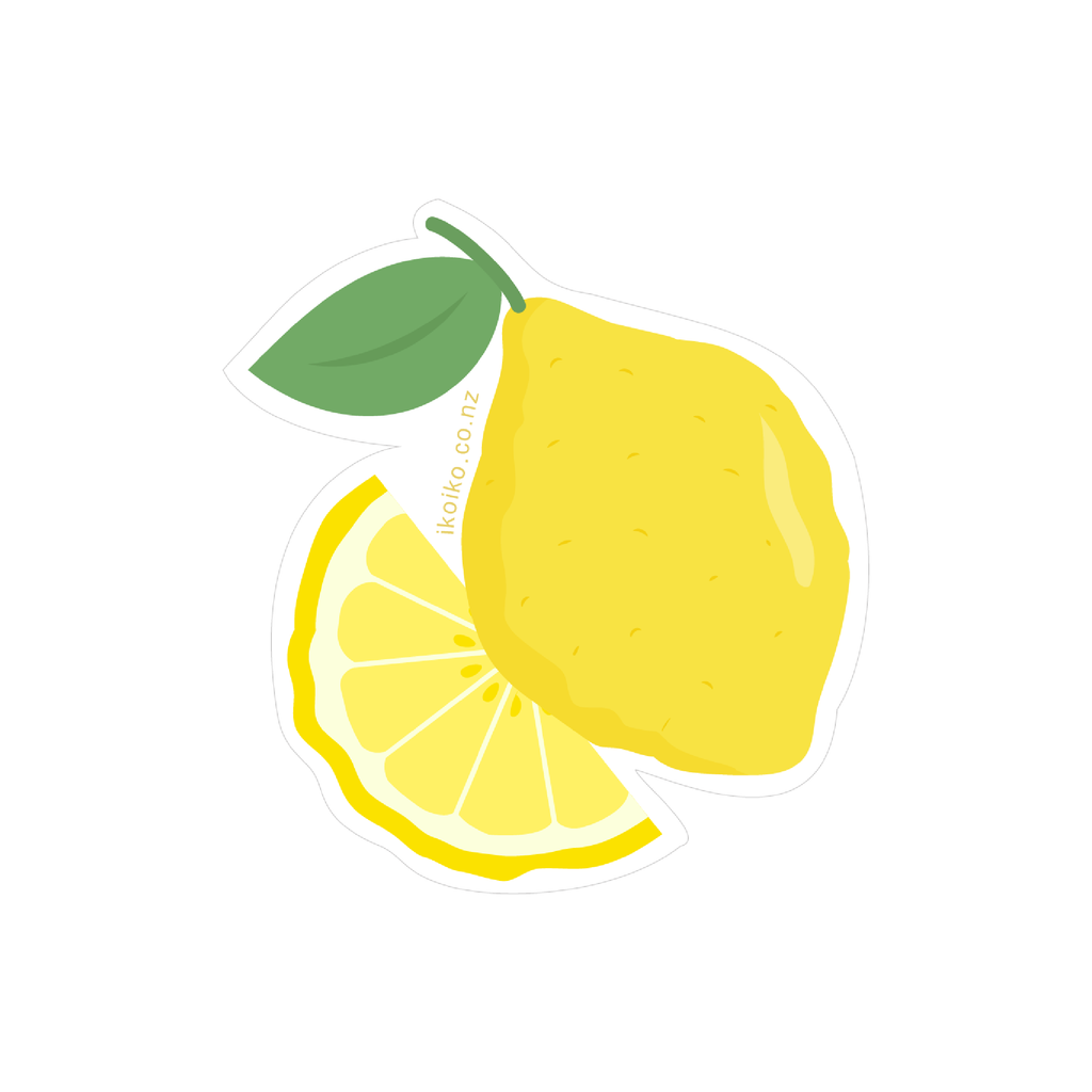 Iko Iko Fun Size Sticker Lemon