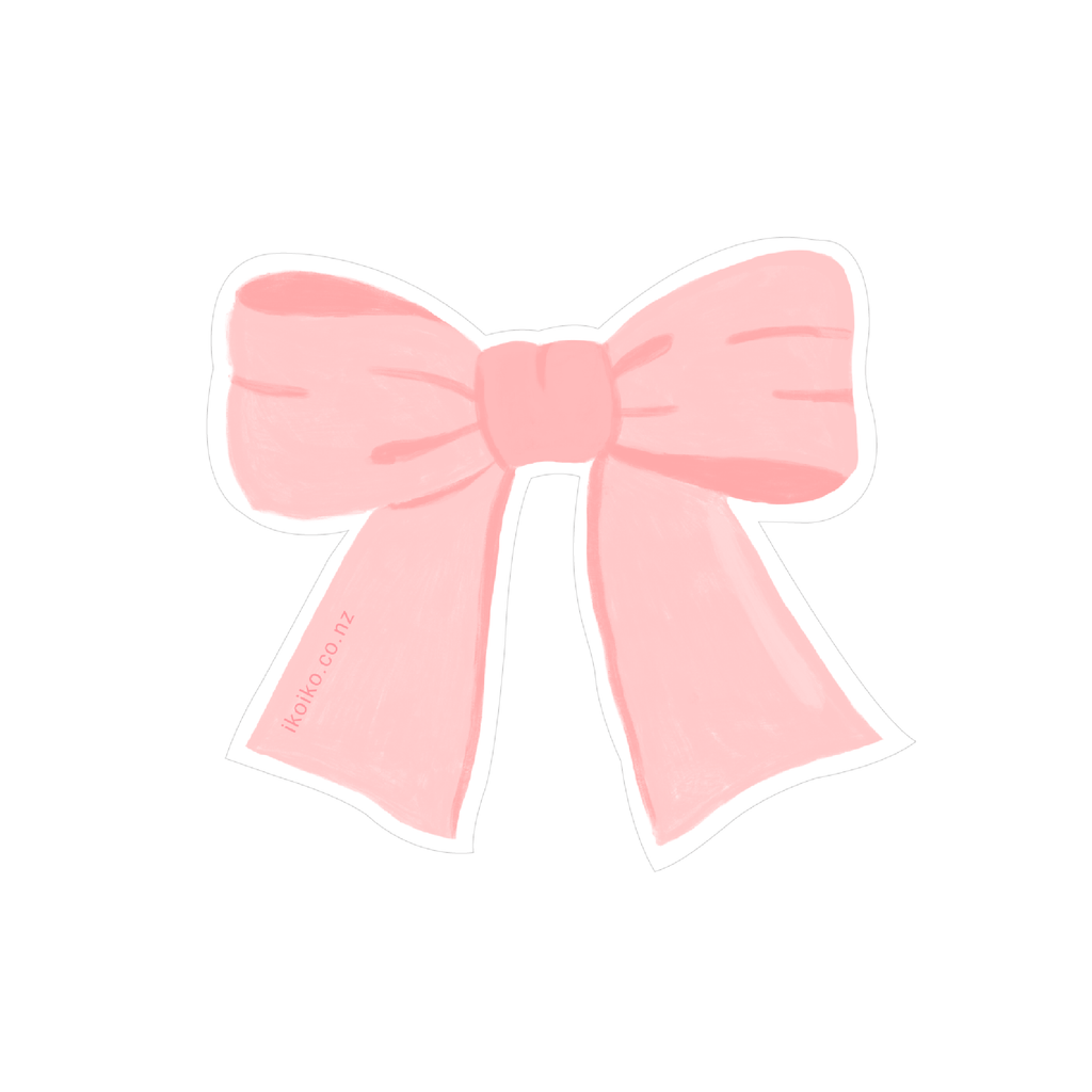 Iko Iko Fun Size Sticker Pink Bow