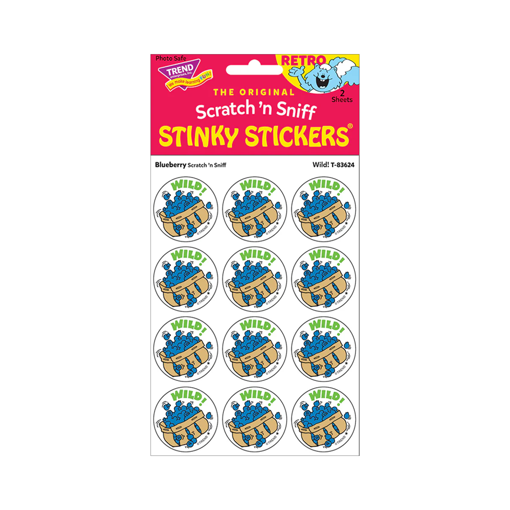 Stinky Stickers Wild Blueberry scent