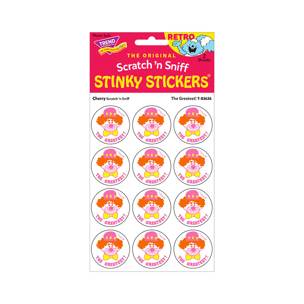 Stinky Stickers The Greatest Cherry scent