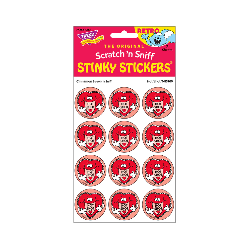 Stinky Stickers Hot Shot Cinnamon scent