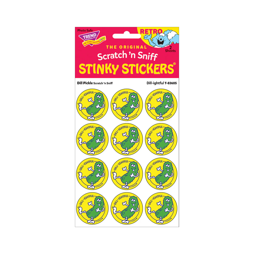 Stinky Stickers Dill-ightful Dill Pickle scent