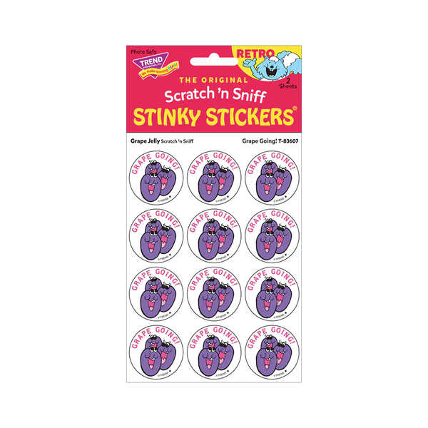 Stinky Stickers Grape Going Grape Jelly scent