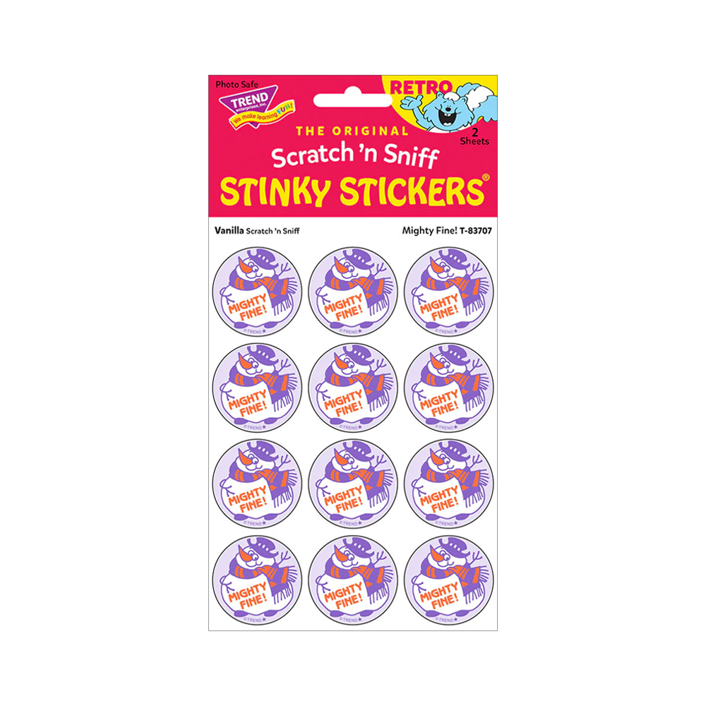 Stinky Stickers Mighty Fine Vanilla scent