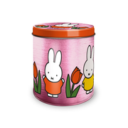 Nijntje Miffy Storage Tin Tulips Pink