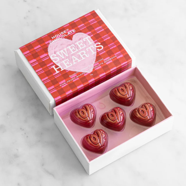 House of Chocolate  Strawberry Sundae Sweet Hearts Milk Chocolate Bonbons