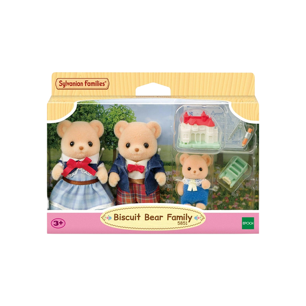 Sylvanian Families Biscuit Bear Family