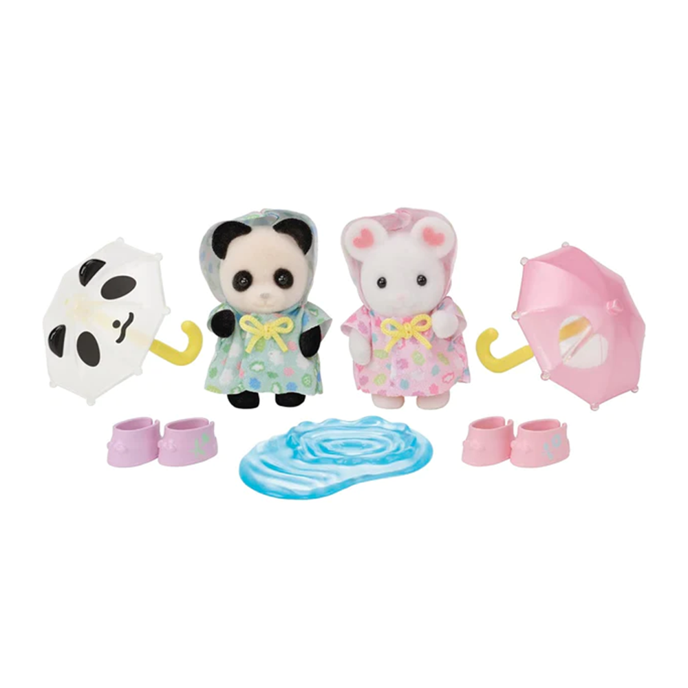 Sylvanian Families Nursery Friends Rainy Day Duo