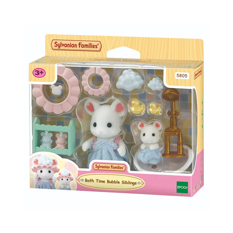 Sylvanian Families Bath Time Bubble Mouse  Siblings