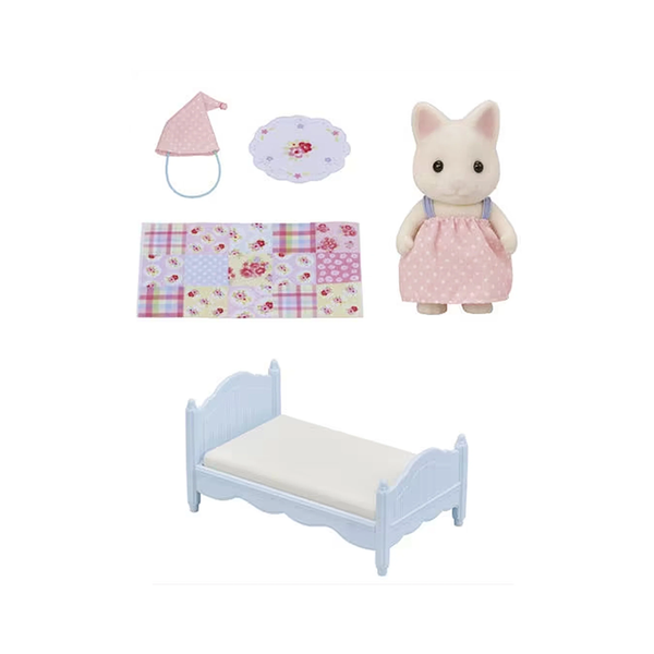 Sylvanian Families Floral Cat Girls Bed Set