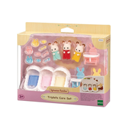 Sylvanian Families Chocolate Rabbit Baby Triplets Care Set