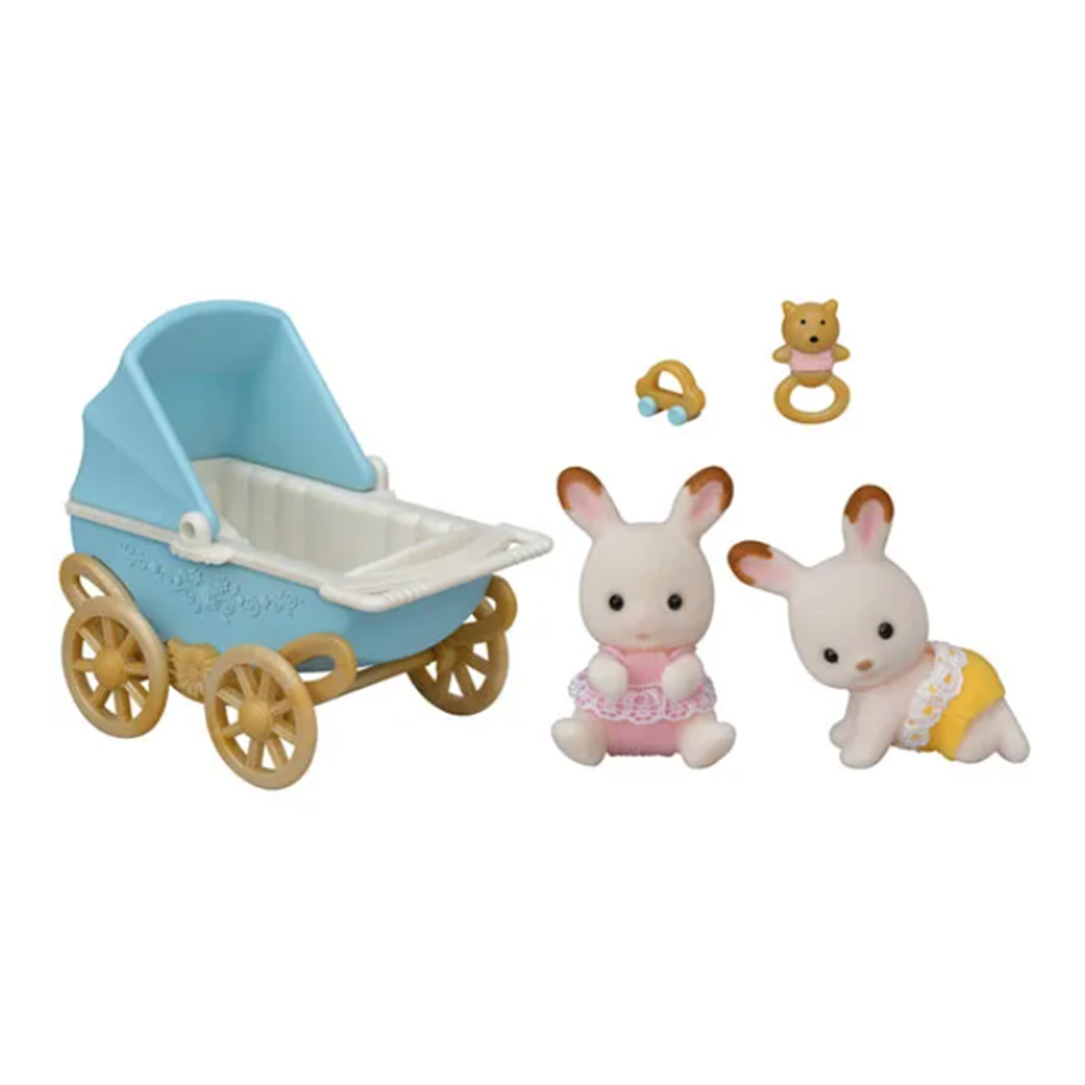 Sylvanian Families Chocolate Rabbit Twins Set