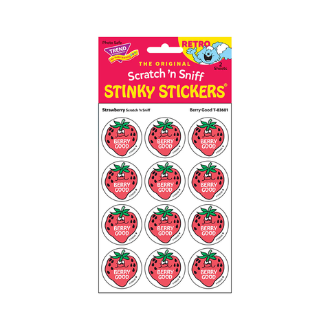 Stinky Stickers Berry Good Strawberry scent