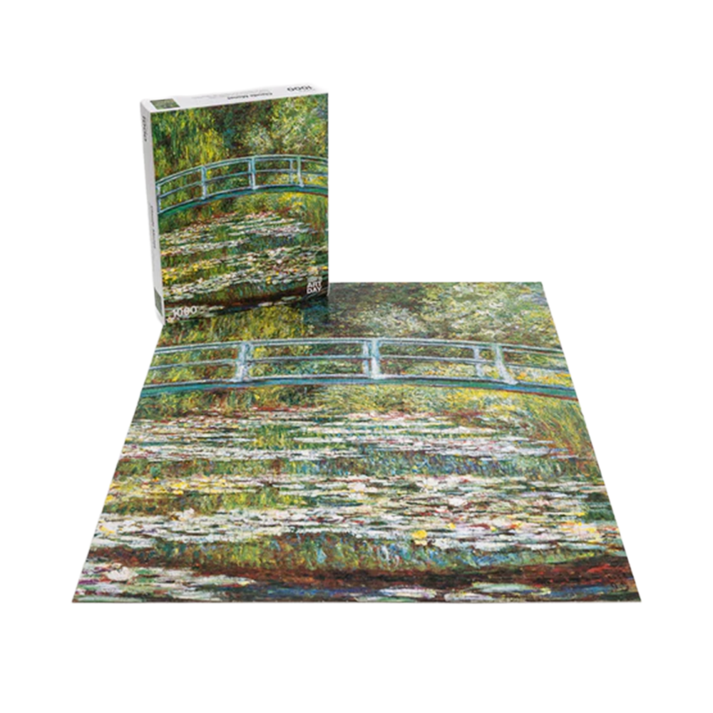 Today Is Art Day 1000 Piece Puzzle Claude Monet Bridges And Waterlillies