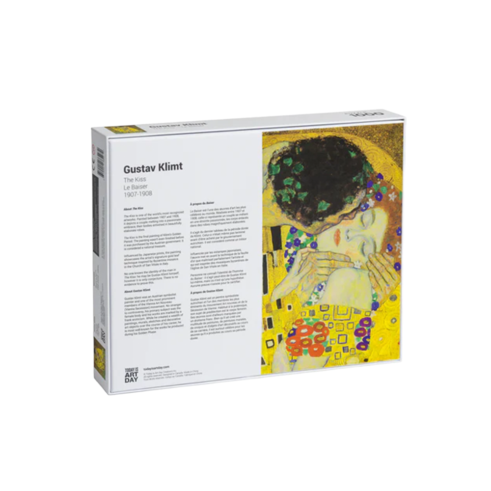 Today Is Art Day 1000 Piece Puzzle Gustav Klimt The Kiss