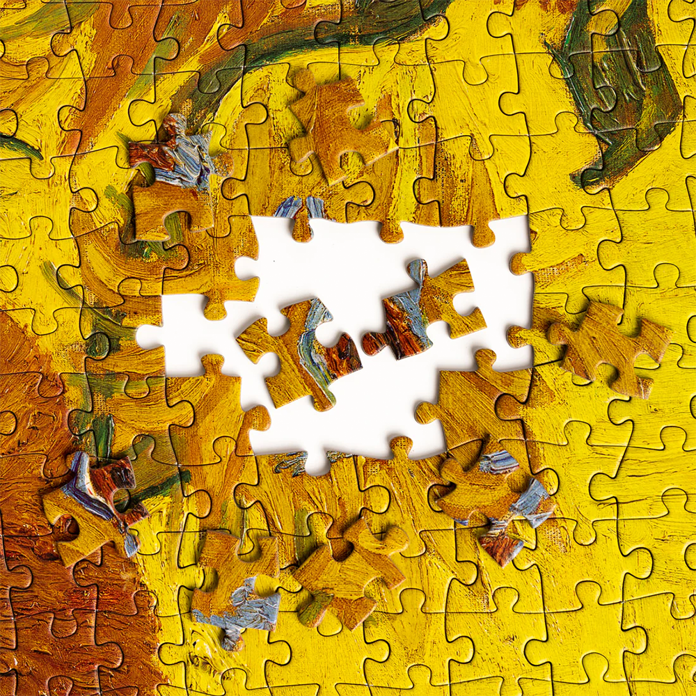 Today Is Art Day 1000 Piece Puzzle Vincent Van Gogh Sunflowers