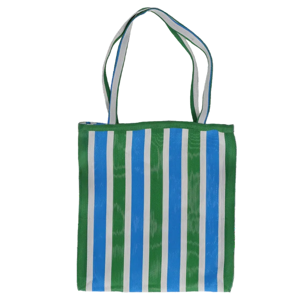 Mesh  Striped Shopping Bag