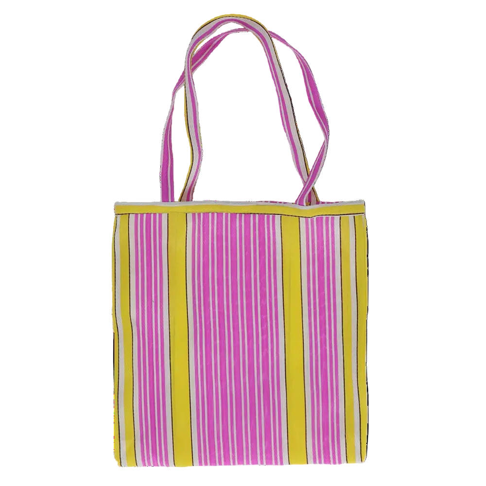 Mesh  Striped Shopping Bag