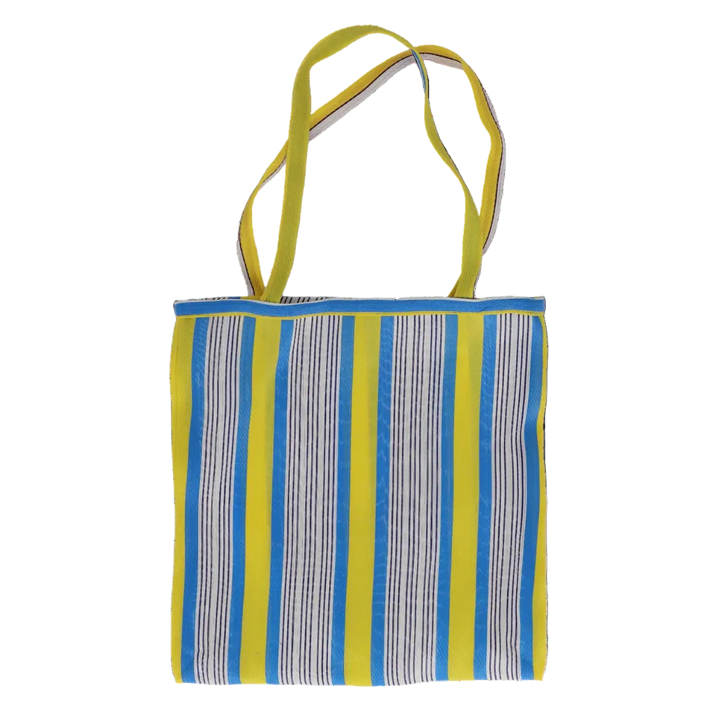 Mesh  Striped Shopping Bag