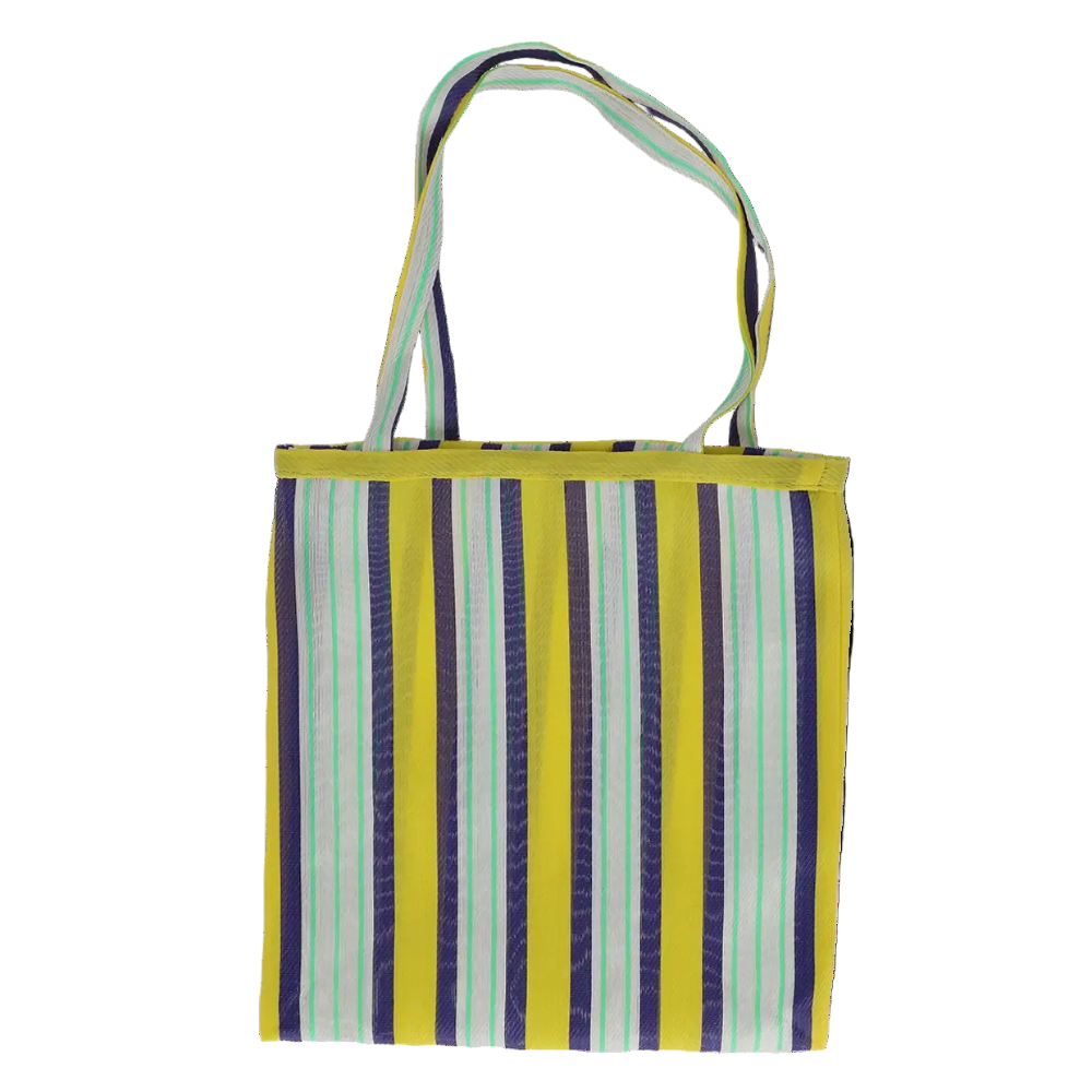 Mesh  Striped Shopping Bag