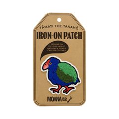 Moana Road Iron-On Patch Tāmati the Takahē