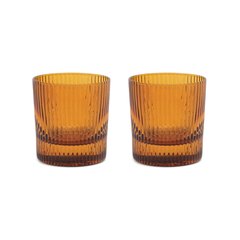 The Scout Lowball Glasses Set of 2 Amber