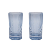 The Stella Highball Glasses Set of 2 Blue