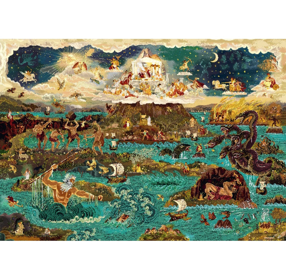 World of the Odyssey and Other Greek Myths 1000 Piece Puzzle