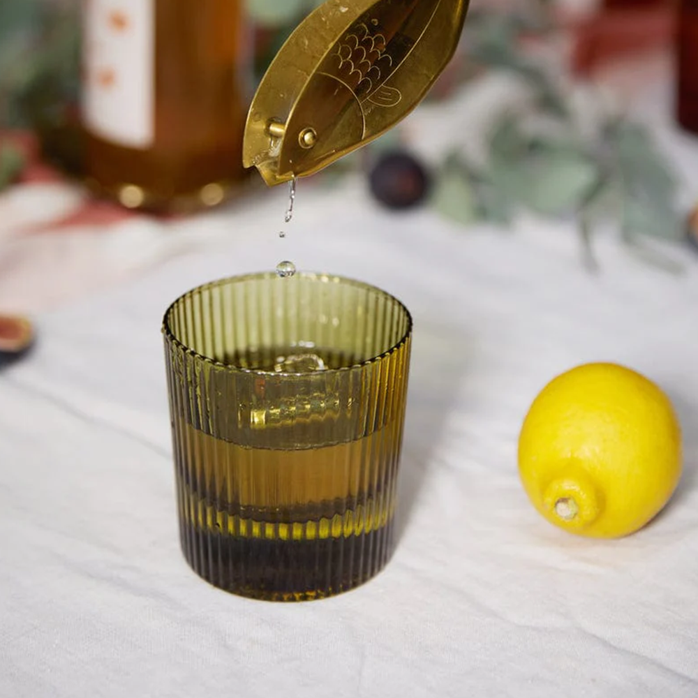 The Scout Lowball Glasses Set of 2 Olive