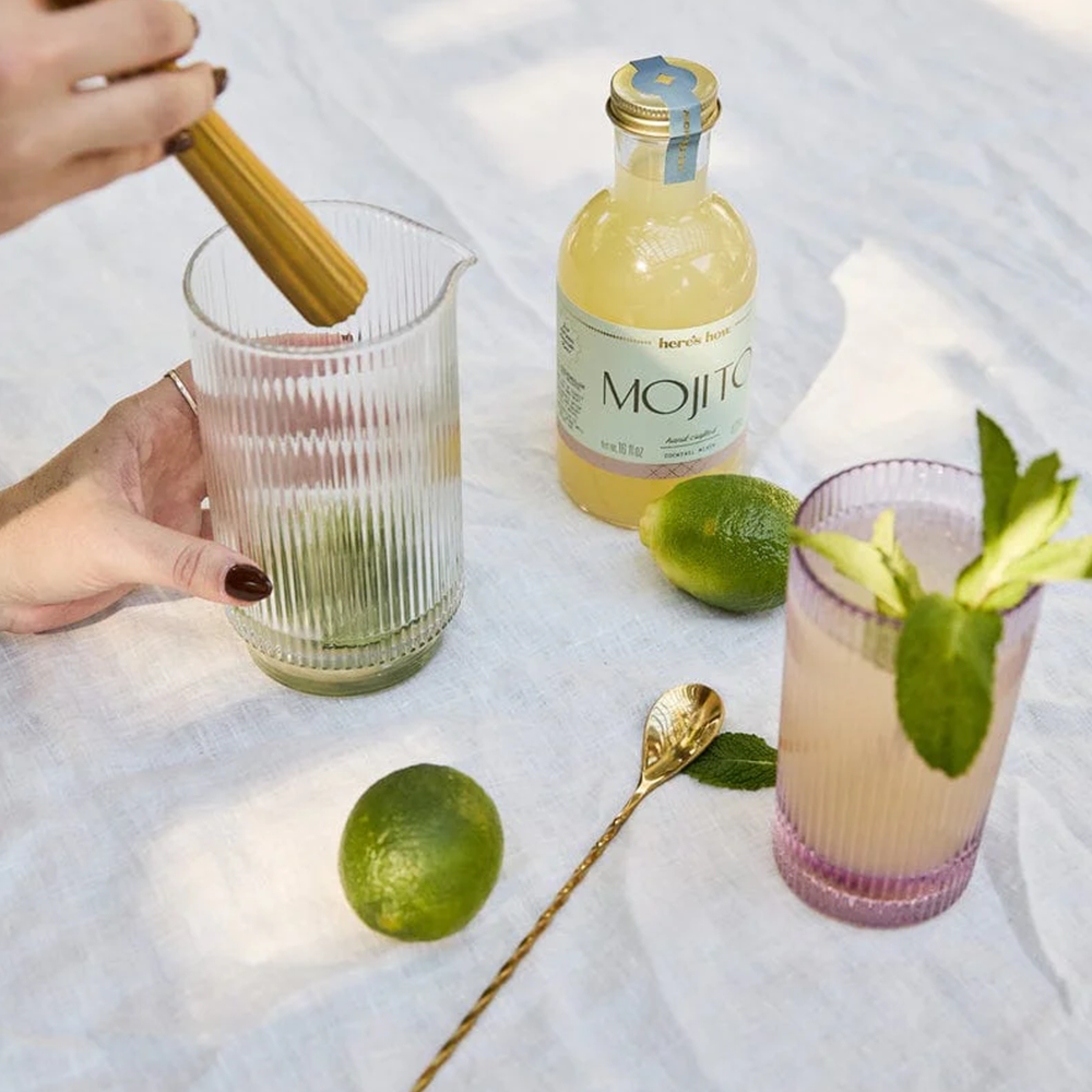 The Stella Highball Glasses Set of 2 Blue