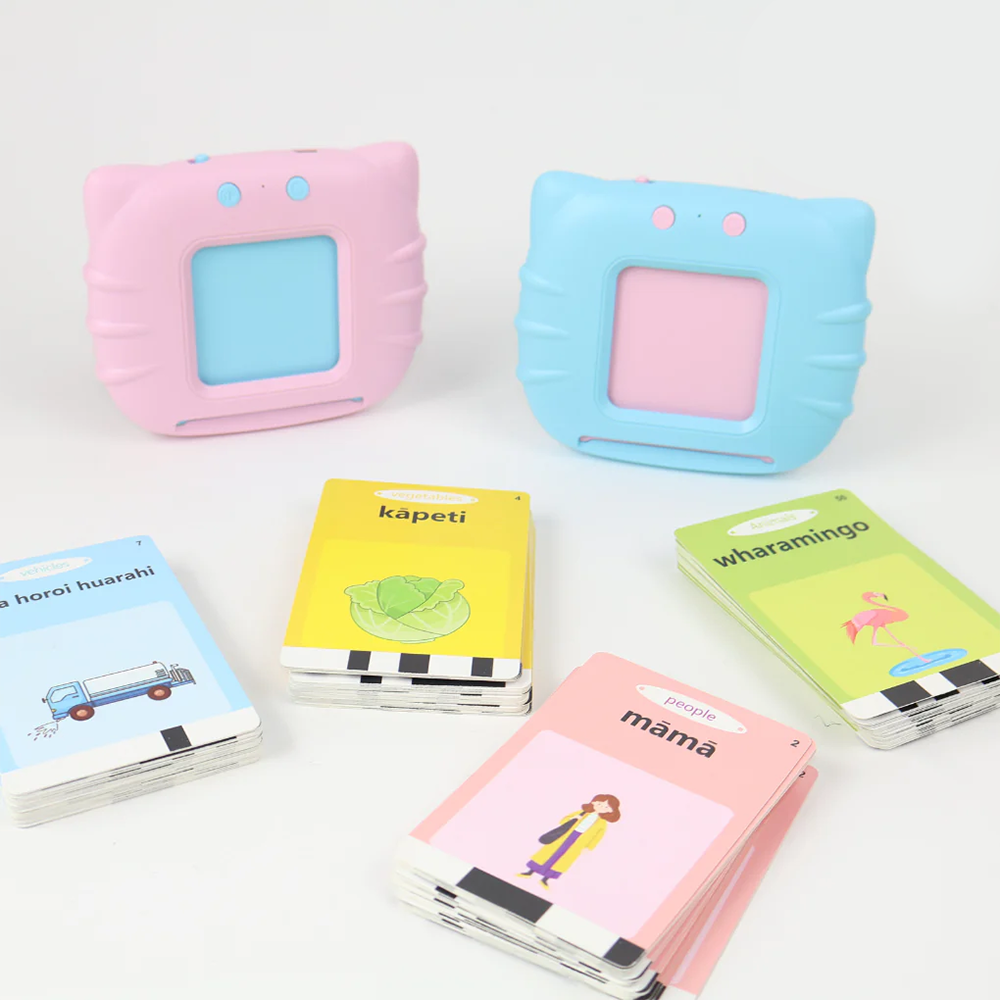 Māori Flash Card Reader and Cards USB Rechargable