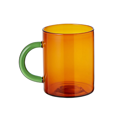 Two Toned Colour Glass Mug