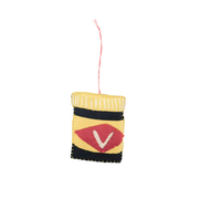 Fabric Stitched Christmas Decoration Vmite Jar