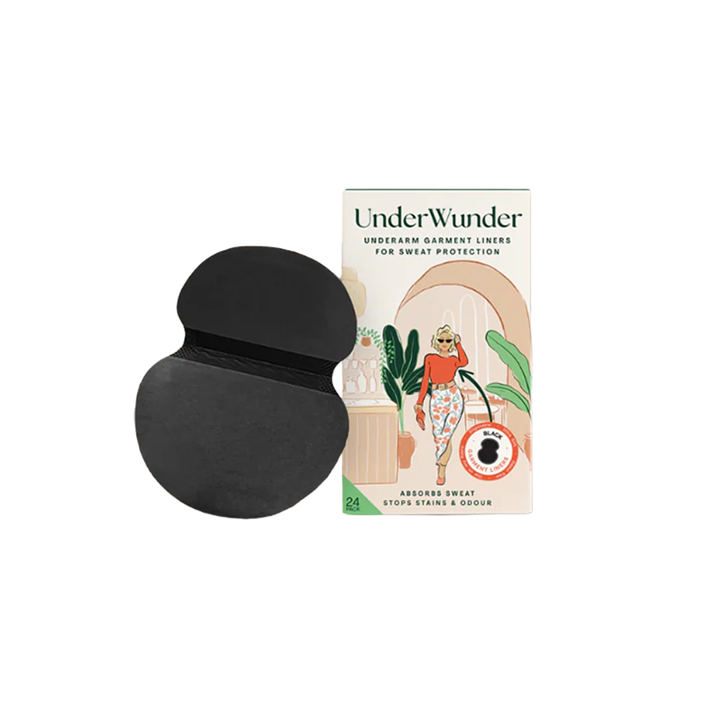 Under Wunder Garment Liners Black Pack of 24