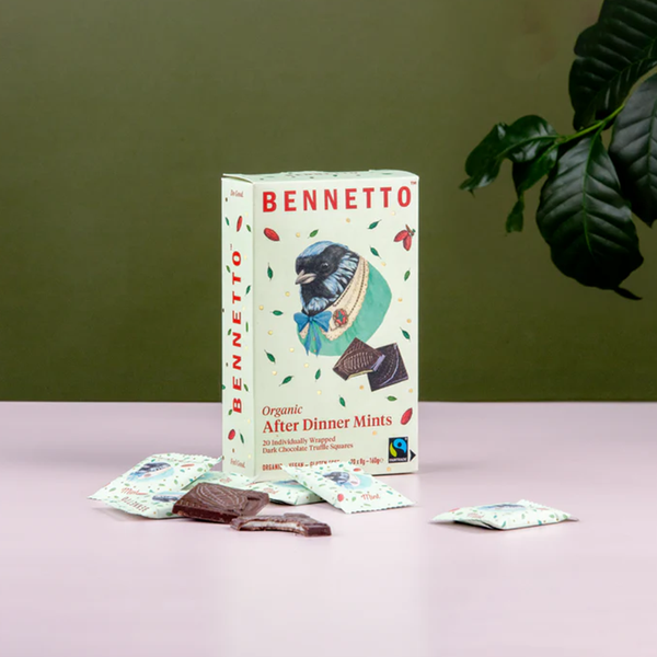 Bennetto Chocolate Truffle Filled Squares Mint Pack of 20