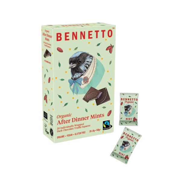 Bennetto Chocolate Truffle Filled Squares Mint Pack of 20