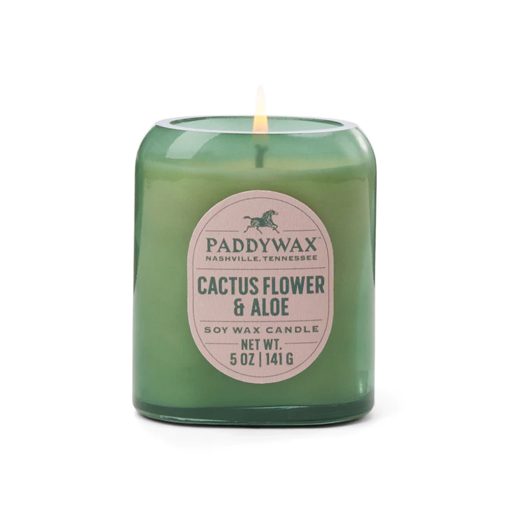 Paddywax Vista Candle Green 141g Cactus Flower and Aloe