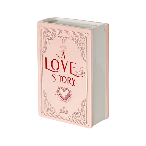 Ceramic A Love Story Book Vase