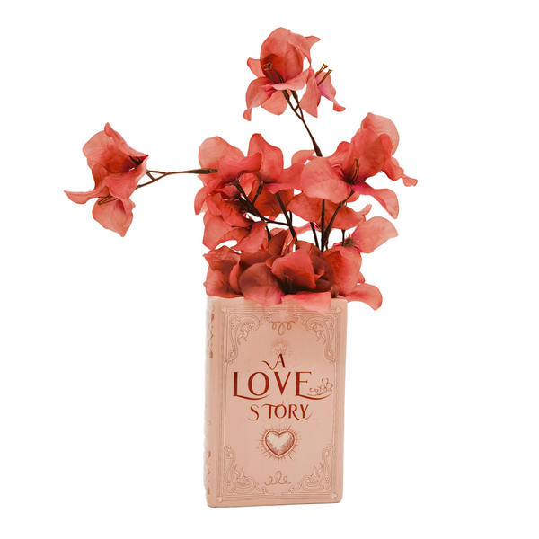 Ceramic A Love Story Book Vase