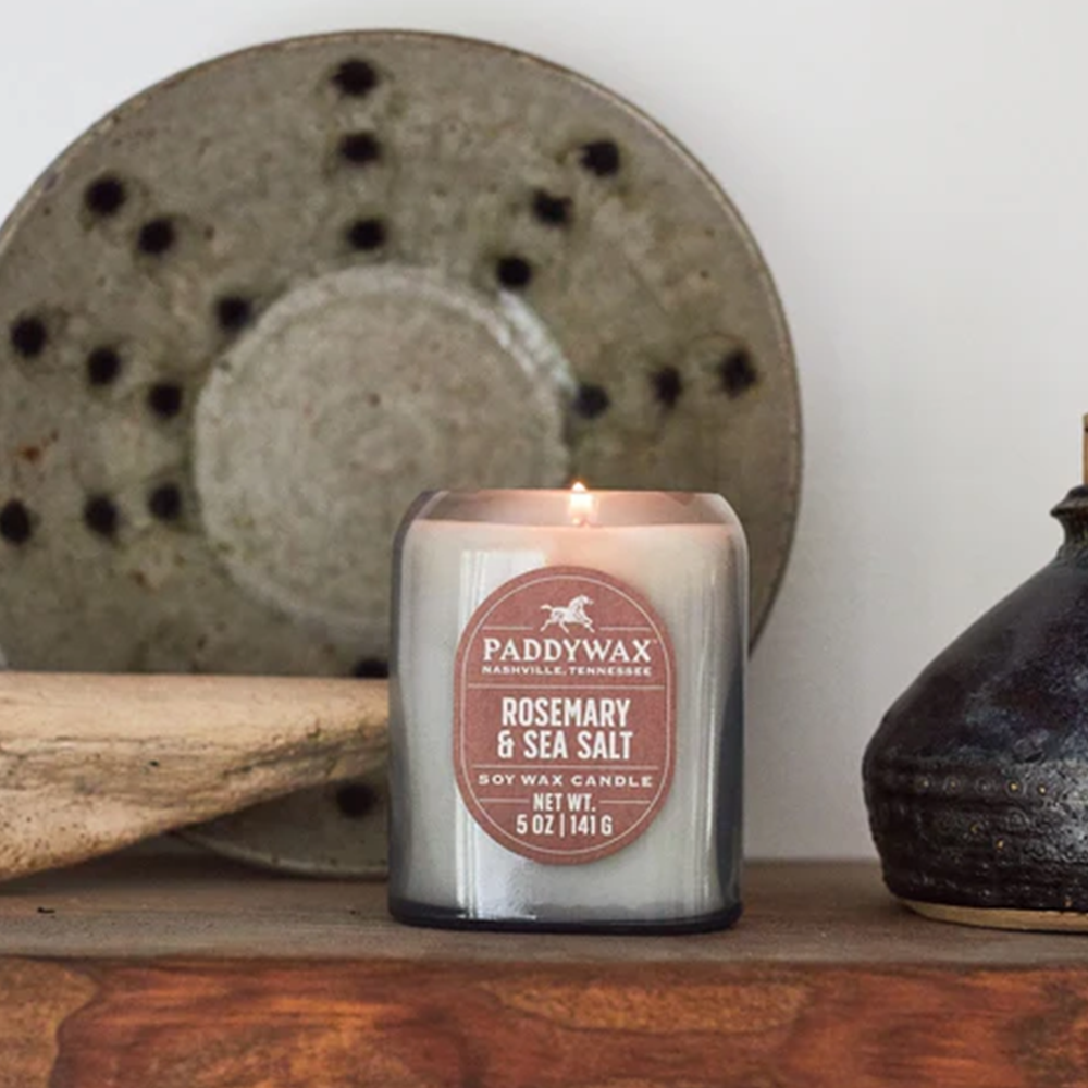 Paddywax Vista Candle Denim Blue 141g Rosemary and Sea Salt