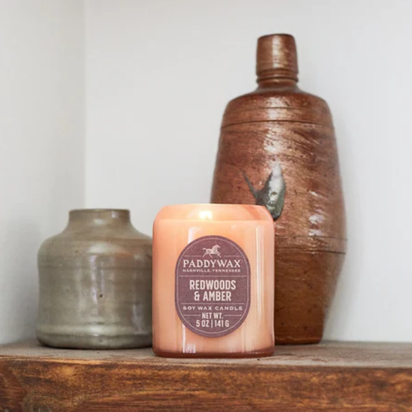 Paddywax Vista Candle Rusty Pink 141g Redwoods and Amber