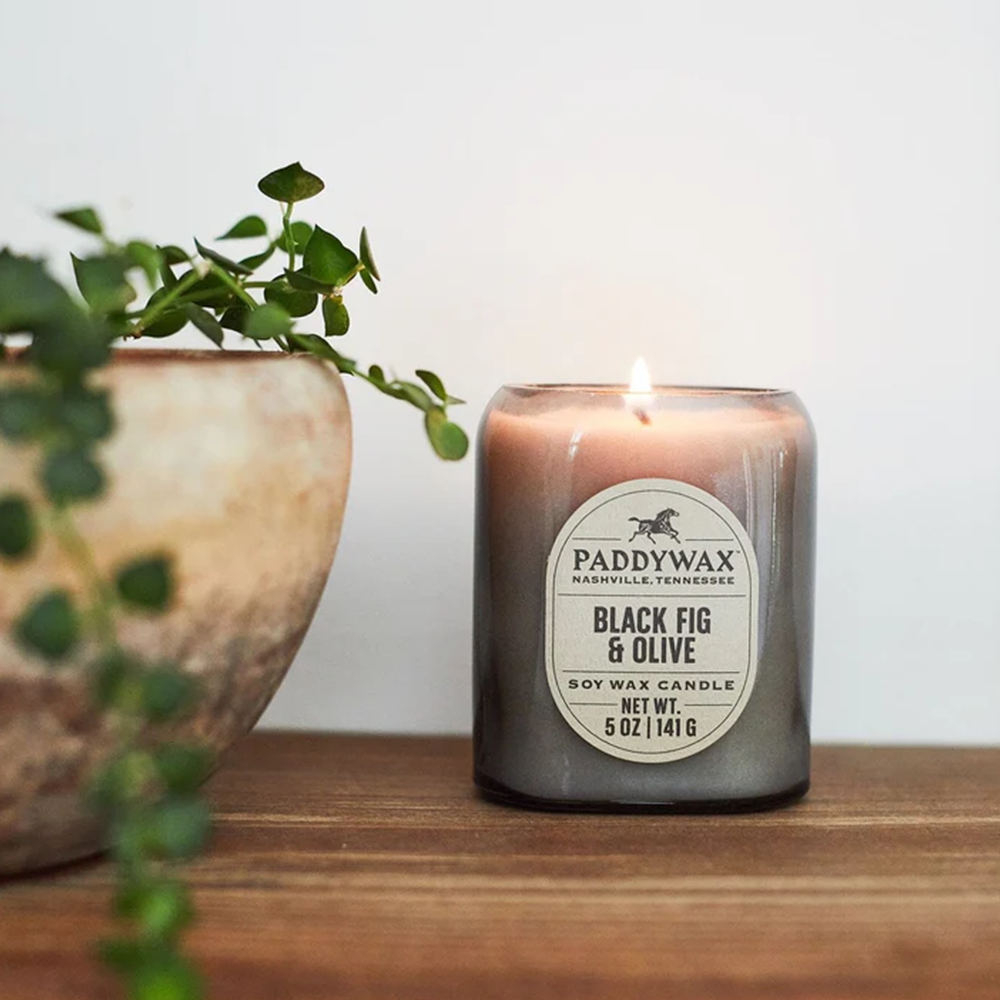 Paddywax Vista Candle Black 141g Black Fig and Olive