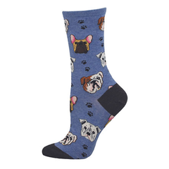 Socksmith Socks Women's Bully Mugs Blue Heather