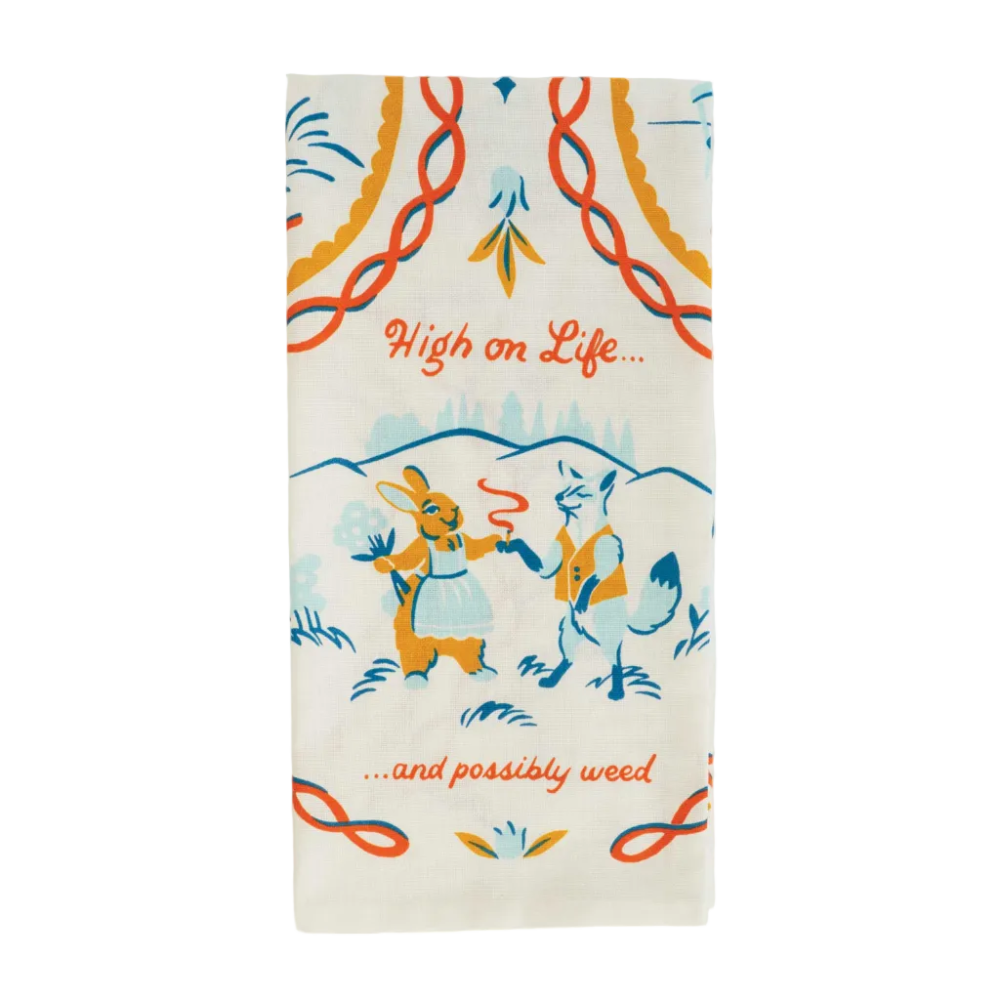 Blue Q Tea Towel High On Life