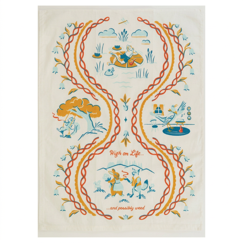 Blue Q Tea Towel High On Life