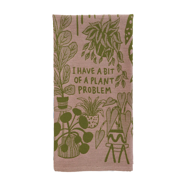Blue Q Tea Towel Bit of a Plant Problem