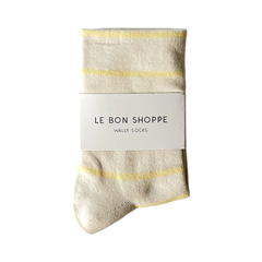 Le Bon Shoppe Wally Socks Lemon Stripe