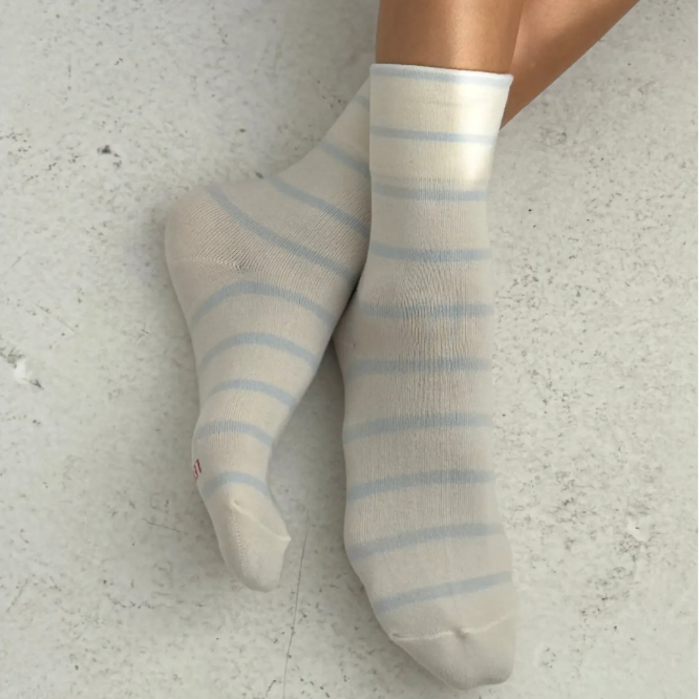 Le Bon Shoppe Wally Socks Sky Stripe