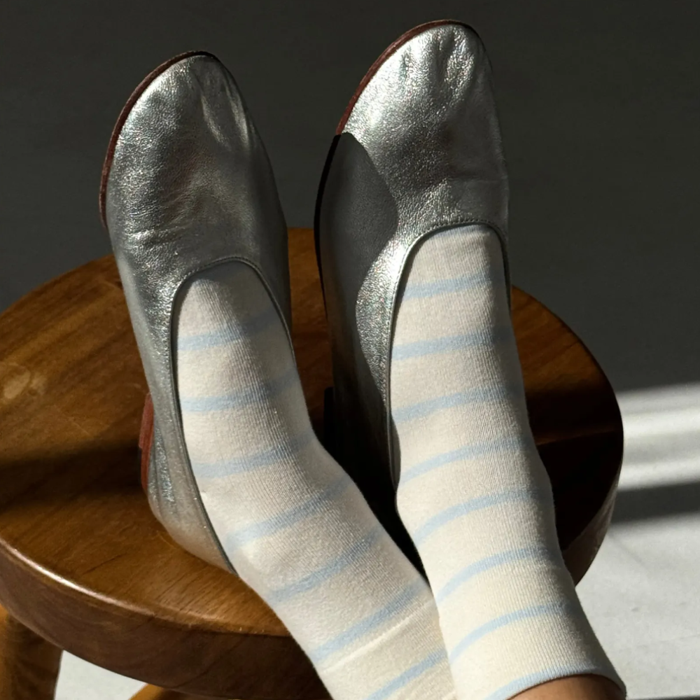 Le Bon Shoppe Wally Socks Sky Stripe